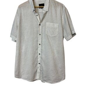 RAILS Monaco Shirt White Floral Short Sleeve Button Down Lightweight Men’s XL
